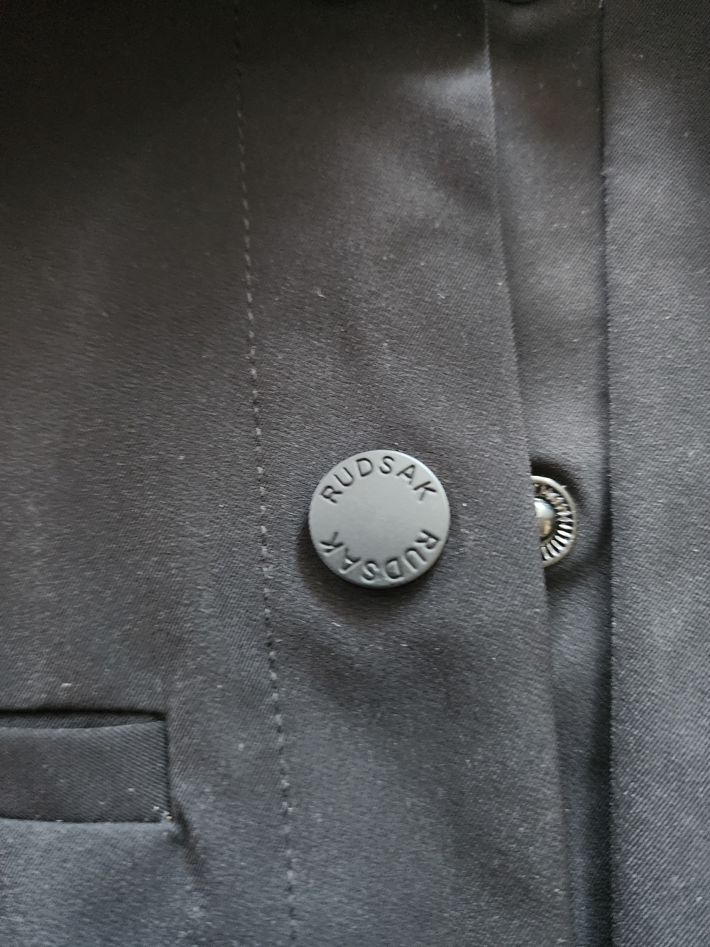 Rudsak Black Long Sleeve Jumpsuit with Genuine Leather Cuffs & Belt - Size S - Picture 3 of 9